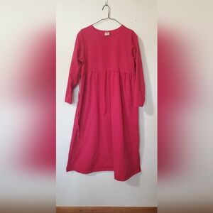 Varsity Vibrant Pink Casual Kids Dress